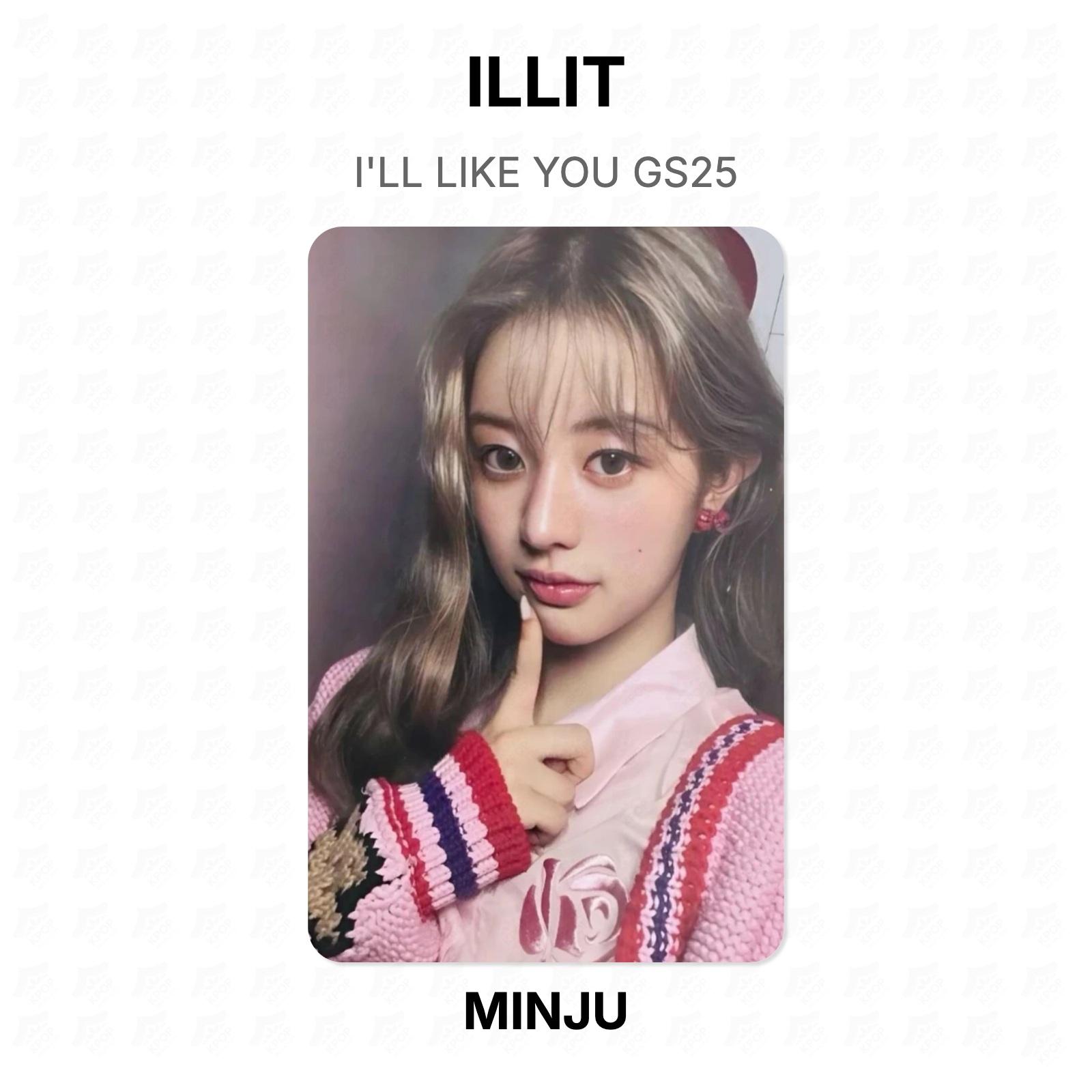 ILLIT I LL LIKE YOU GS25 Official Photocard MINJU