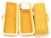 Feng Shui Brocade Snake Stamp Case (10.5mm-12mm) with Ink Pad - Perfect for Personal Seals and Bank Seals - Top Quality