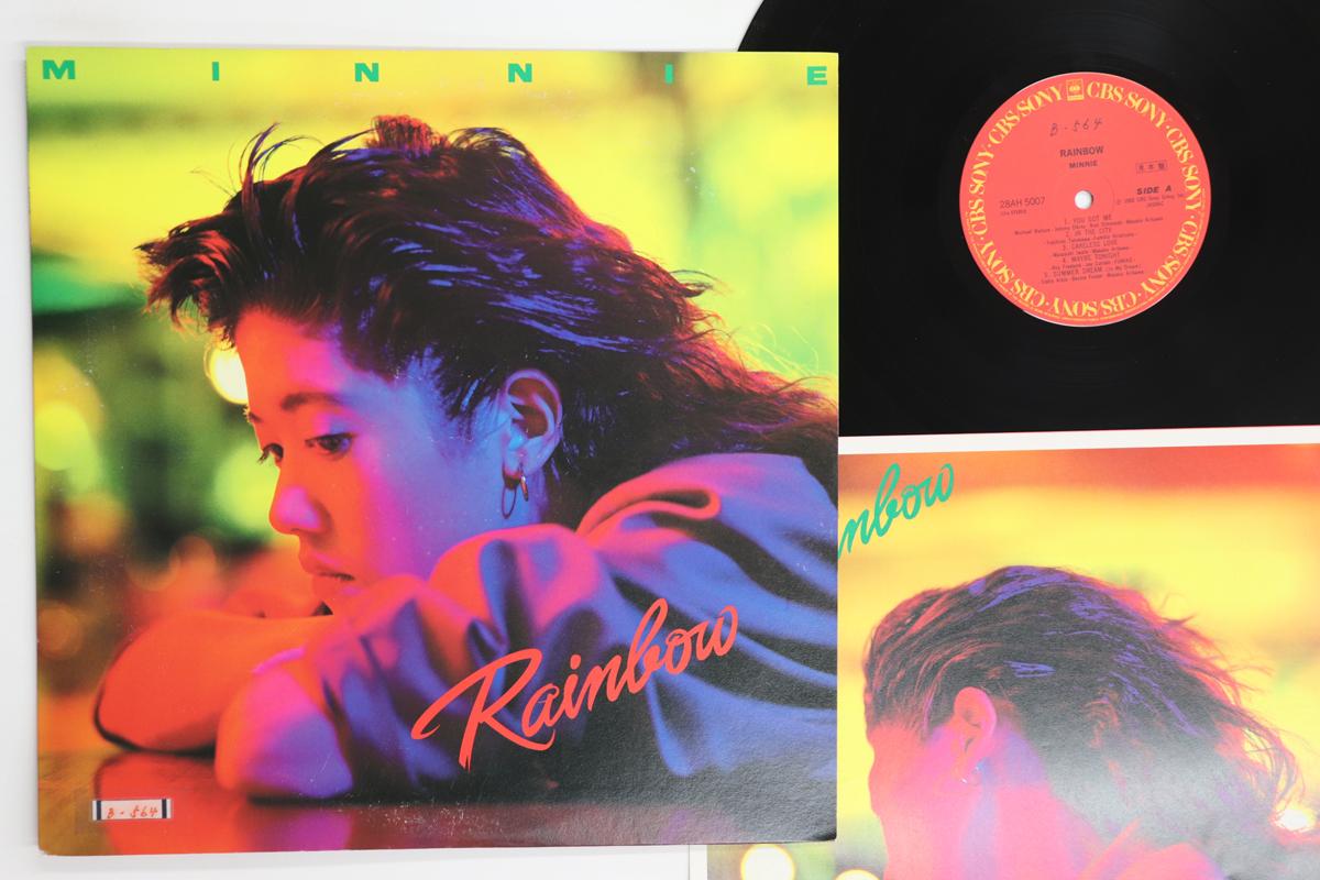 

LP Record MINNIE - Rainbow 28AH5007PROMO CBS SONY 1988 Japan Japanese Pop/Rock Used