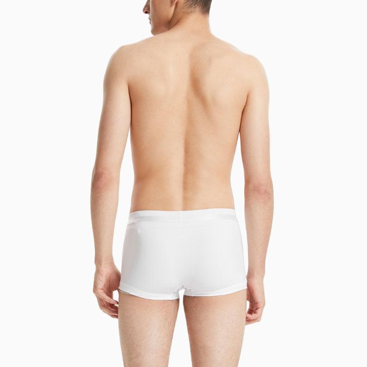 Calvin Klein Jacquard Logo Waistband Low Rise Fitted Boxer Briefs Men Underwear White NB2974-100