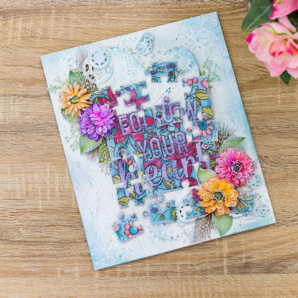 Puzzle Metal Cutting Dies Stencil DIY Scrapbooking Album Paper Card Template Mold Embossing Decoration