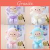 Plush Sheep Keychain With Flower Dress For Gift And Bag Decor