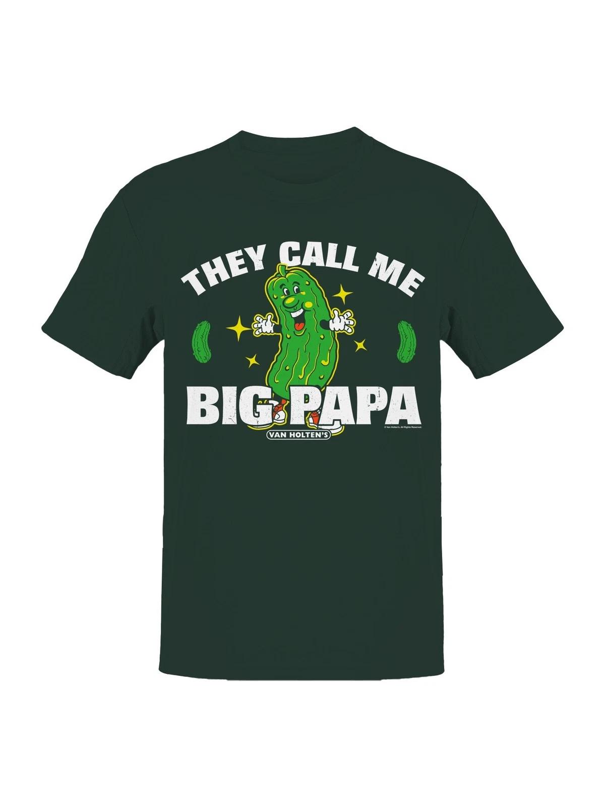 Officially Licensed Van Holten Pickles Fun Character Design Men s T-shirt S