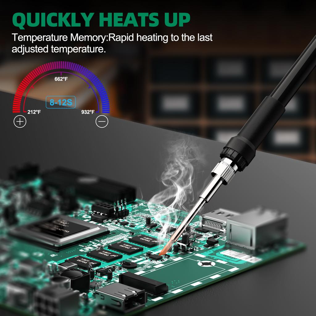 Cordless Soldering lron For Bosch 18V Battery 300-510 Temperature Adjustable Electric Welding Kit  60W PCB Repair Power Tool