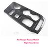 For Ford Ranger  2024 2025 ABS Carbon Fiber Center Console Gear Shift Panel Decoration Cover Stickers Trim Car Accessories