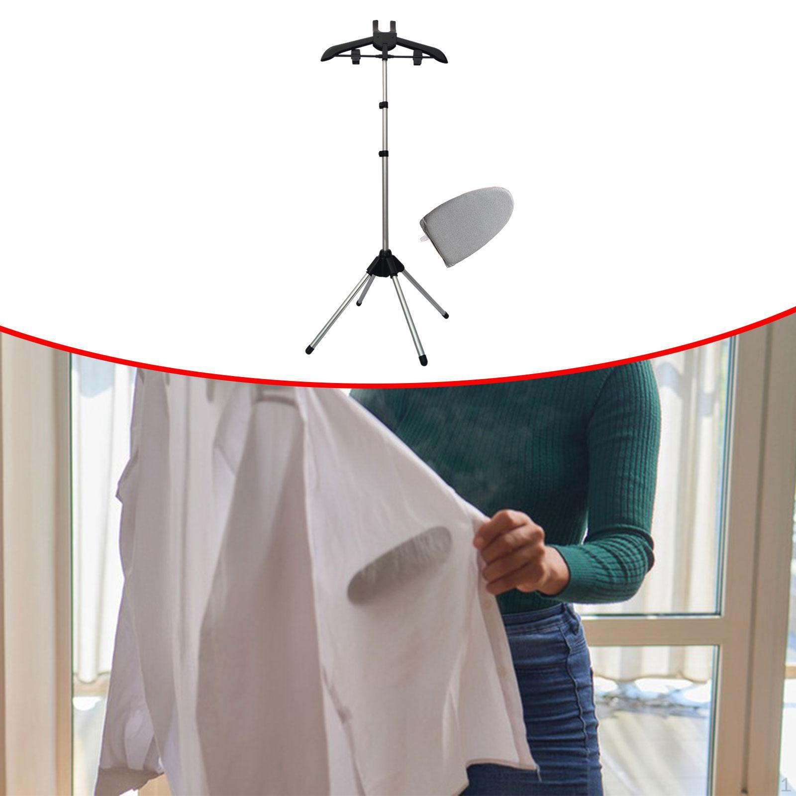 

Ручной отпариватель для одежды, сушилка с гладильной перчаткой из алюминиевого сплава и двумя зажимами для брюк чёрный