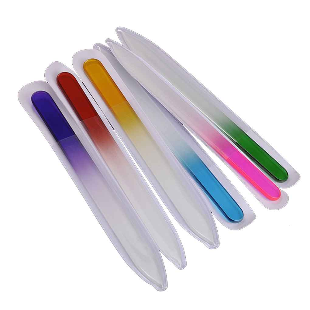 6PCS/Set Nail File Frosted Wear-resistant Flexible Washable DIY Handicrafts Glass Nail Art Manicure Tools Women