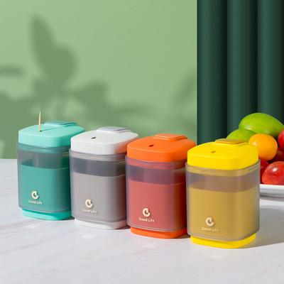 Kreativer Druckknopf Küche Restaurant Automatischer Zuhause Luxus Zahnstocherhalter