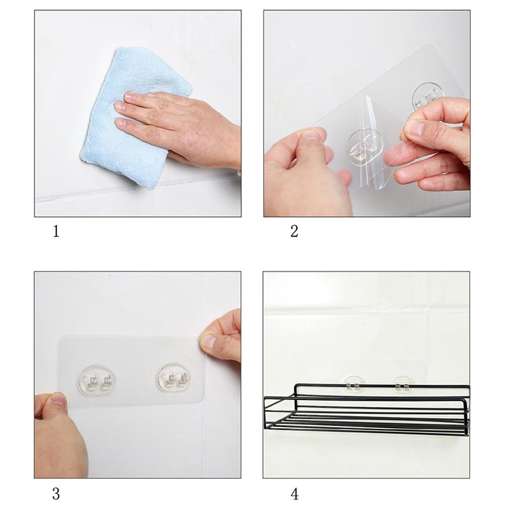 Bathroom Kitchen Shelf Sticker Sticking Hook Accessories