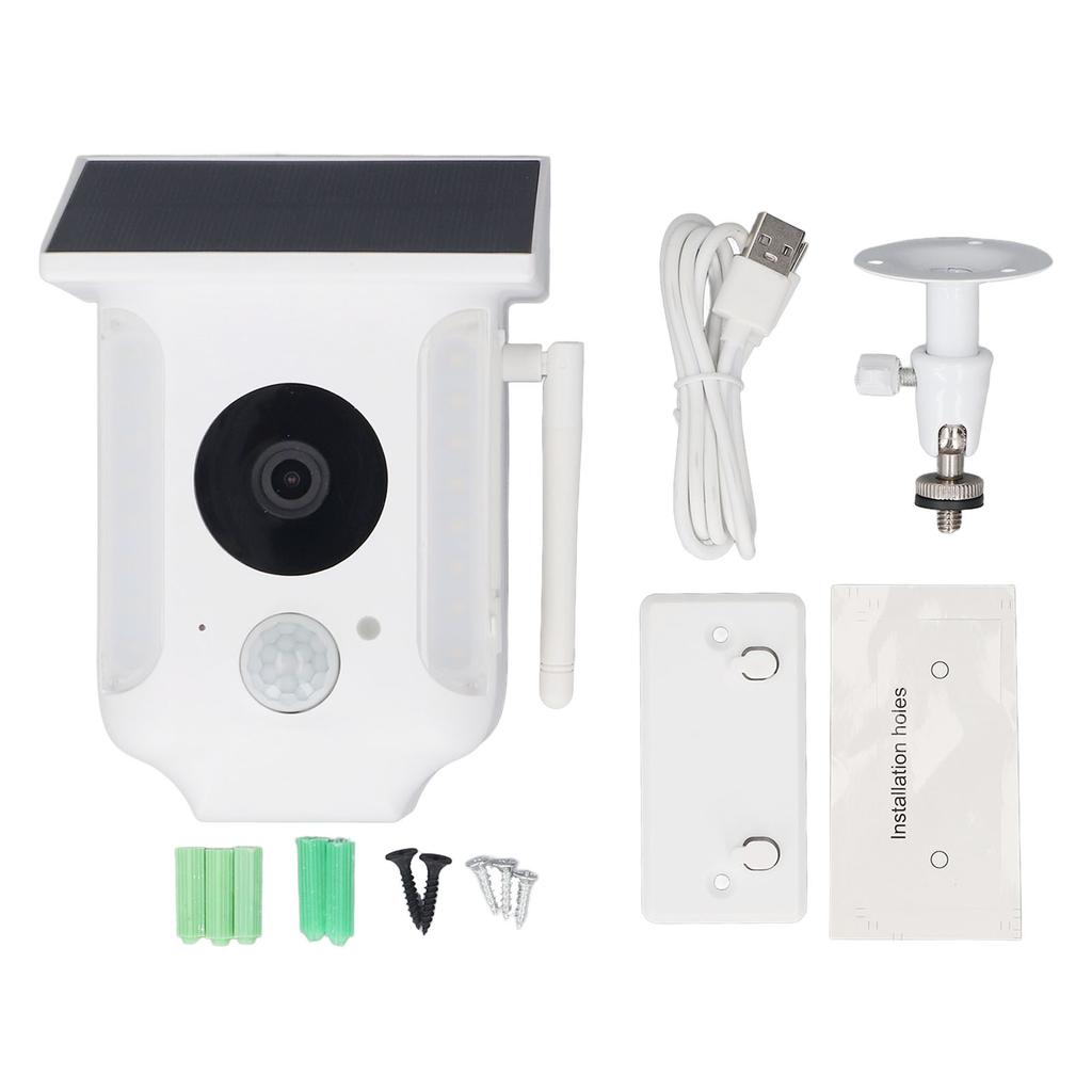 2MP Smart Solar Security Camera IP66 Waterproof Wireless Wifi Surveillance Camera with Two Way