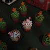 Dollhouse Miniature Christmas Christmas Snow Top Latte Drink Model For Doll House Decoration Accessories Kids Pretend Play Toys