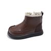 Kids Short Boots with Sweet Lace Girls Princess Boots with Cotton Non-slip 2024 Autumn Winter New Children Ankle Boots Elegant
