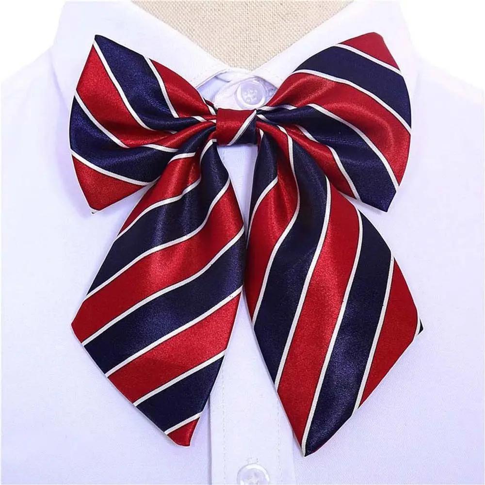 Stripe Airline Stewardess Necktie Korean Style Nurse Neck Wear School Students Neckties Bank Teller Neck Tie Sailor Suit Bowtie