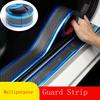 Car Accessories Door Carbon Fiber Vinyl Sill Scuff Cover Plate Sticker Protector
