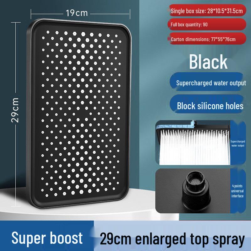 Set Booster per Soffione Doccia Pressurizzato per Bagno in Hotel e Casa