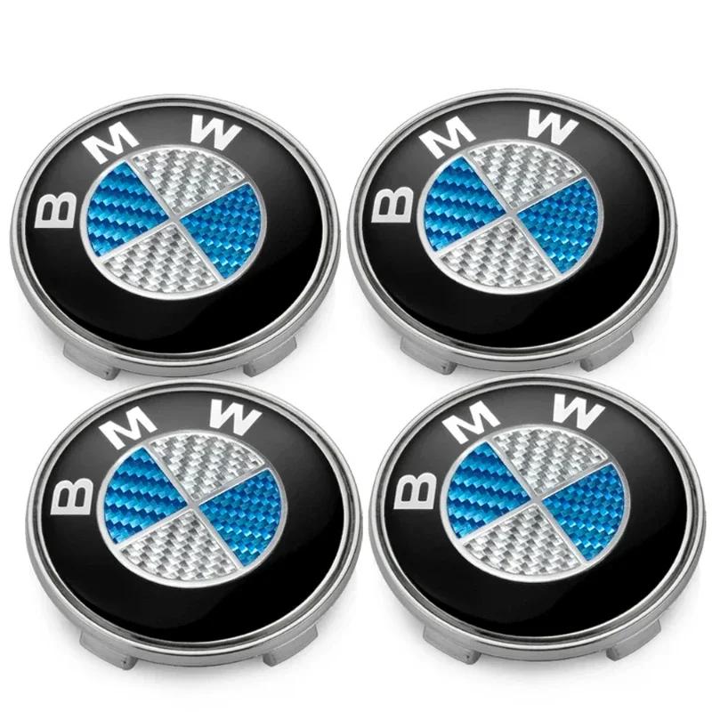 4pcs 68mm 56mm Car Cover Wheel Hub Center Caps Badge Logo Emblem For BMW M X1 X3 X5 X6 X7 1 3 4 5 6 7 Series E36 E39 E46 E60 E90