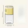 Dual-purpose quantitative salt tank kitchen press seasoning bottle moisture-proof salt-spreading square double-mouth bottle