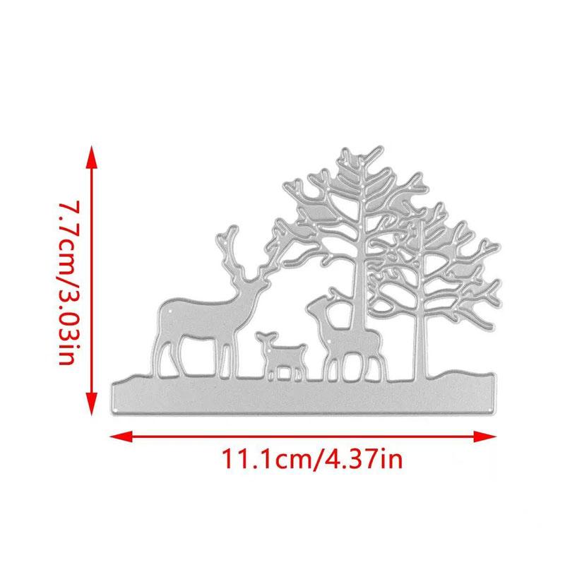 Winter Snowman Christmas Tree Cutting Dies Hat Scarf Carbon Steel Die Cuts Christmas Embossing for Scrapbooking Card DIY Craft Decoration