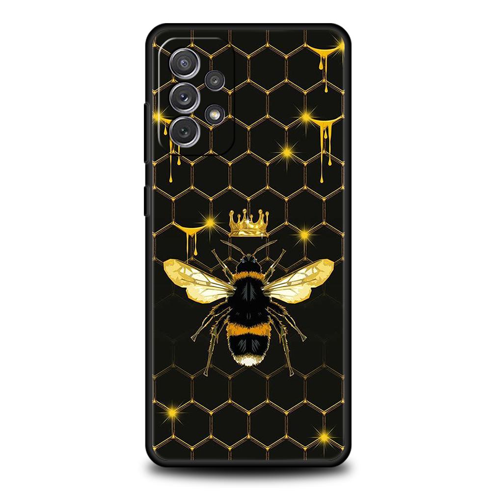 Phone Case For Samsung Galaxy A15 A13 A35 A55 A51 A71 A41 A31 A21S A03S A05 A17 A23 A25 A33 A53 A73 5G A07 4G Cover Bee Honey