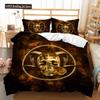 Skull Duvet Cover Set Butterfly Pattern Dark Purple Background King Queen Size For Kids Boys Girls Bedding Set With Pillowcases