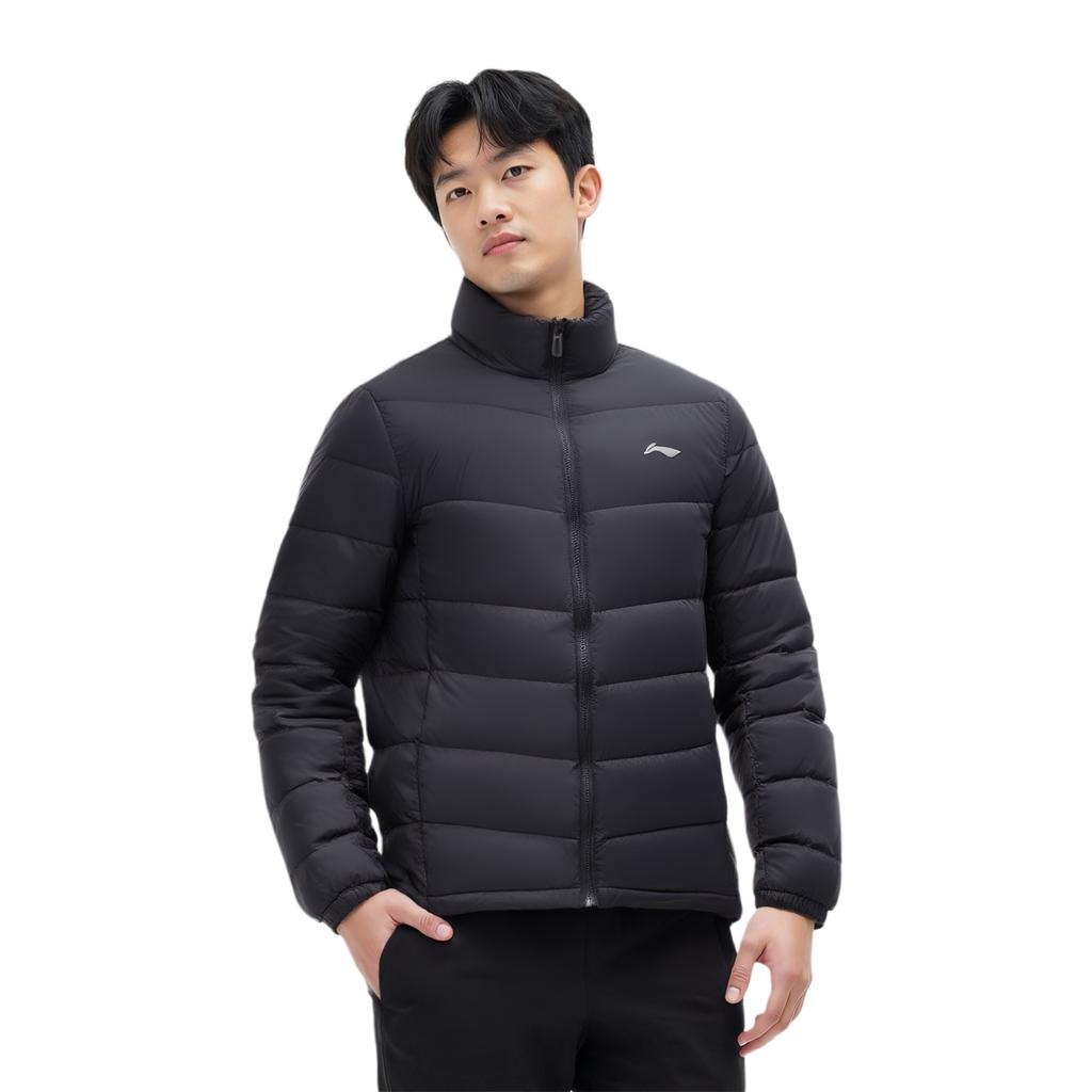 Li Ning Training Collection Fitness Collection Down Jacket Men's Black AYMR145-1