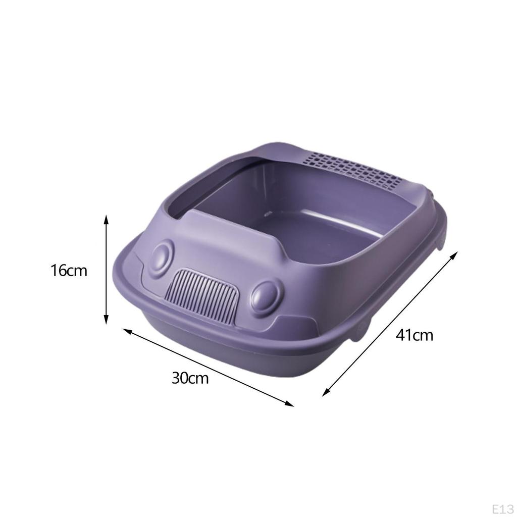 Litter Box with Ergonomic Design for Indoor Pets