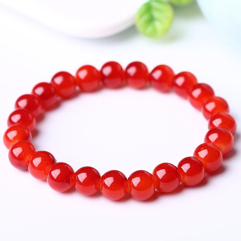 Artificial Crystal Bracelet, Single-loop Glass Pendant Bracelet, Elastic String Bracelet