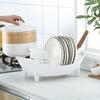 Countertop Dish Rack Plastic Dish Drying Rack Tableware Holder Bowl And Utensil Holder with Drainage for Kitchen Counter Sink