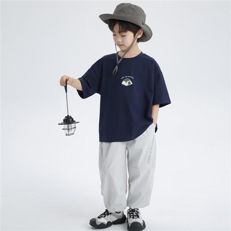 Boys' 2025 Pure Cotton Short Sleeve T-Shirt