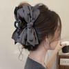 Ladies' high-end style bow clip, new hair clip, shark clip at the back of the head, autumn and winter hair accessories, bow clip