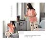 Korean Style Women's Summer Pajama Set – Imitation Cotton, Short Sleeve, Capri Pants, Thin, Cute, Plus Size
