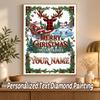 Christmas Custom Name Text 5D Diamond Painting Kit DIY Full Drill Diamond Art Decoration