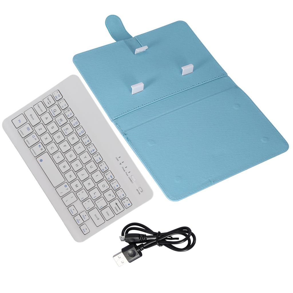 Universal Wireless Bluetooth Keyboard Flip Case Cover with Stand for iOS Android Phones