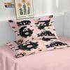 3pcs Valentine's Day Abstract Number 67 Element Printed Core less Down Duvet Cover Set Multi Size Bedding Holiday Decoration