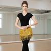 Shiny Sequin Hipscarf 4-Row Dance Wrap-skirt Fringe Hipwrap Belly Dance Belt  Dancer
