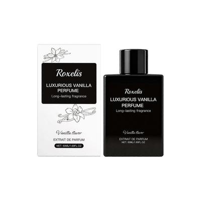 Roxelis Vanilla Scent Luxury Perfume Natural Lasting Fragrance Elegant Charm Sweet Delicate Fresh Notes Portable Spray