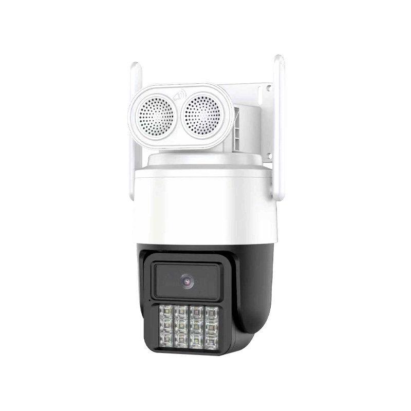 

4G PTZ Outdoor Camera with Infrared & Dual-Light, Mobile Remote Control, Two-Way Talk, HD Monitoring 4G Black Light Full Color, No Accessories