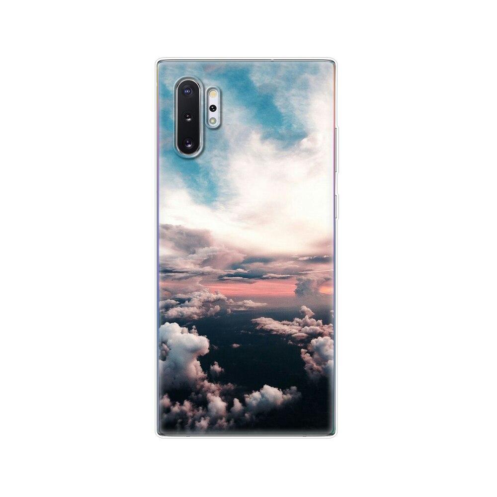 Silikonový kryt na telefon Pro Samsung Galaxy Note 10 Note10 Pouzdro Měkký TPU Zadní kryt Pro Samsung Note 10 plus fundas Coque nárazník