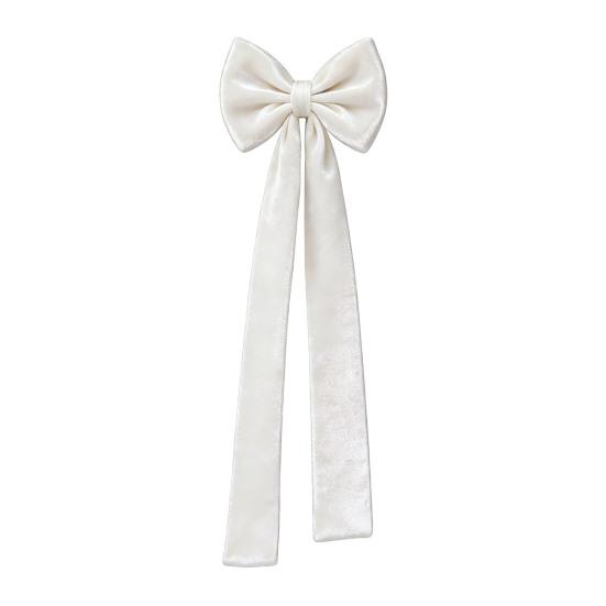 Банты на стулья многоразовые бархатные банты на спинку стула универсальные для свадеб мероприятий банкетов юбилеев свадебных банкетов вечеринок чехлы для обеденных стульев украшения белый 1650₽