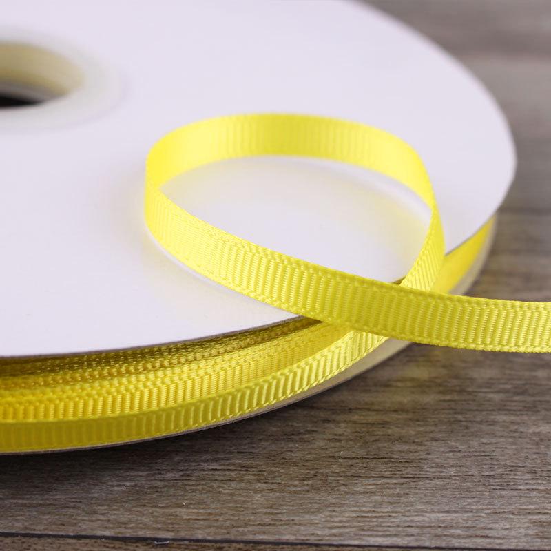 6mm Double-Sided Ribbed Satin Ribbon for DIY Bows, Hair Accessories, Packaging, and Weaving Decorations