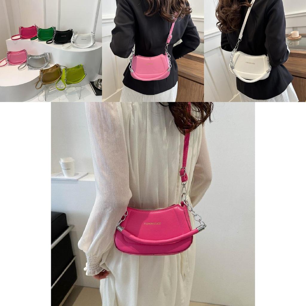 Chic Pu Leather Shoulder Bag New Design Vintage Style For Street Fashion