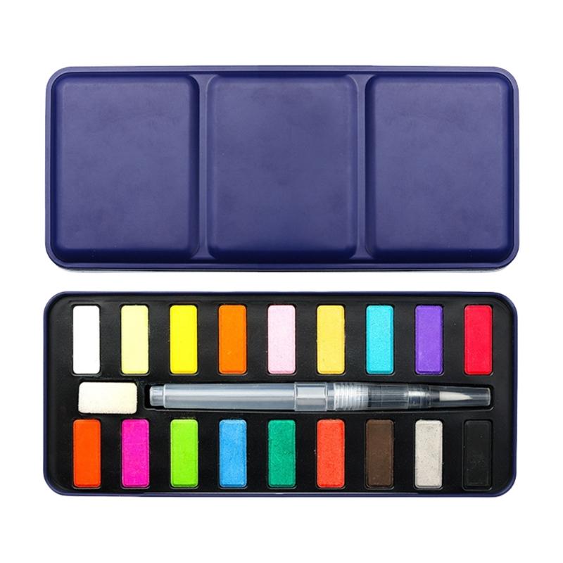 12/18/24 Color Watercolor Paint Set with Watercolor Brush for Painting Solid Watercolor Pigment for Artist Beginner Kid