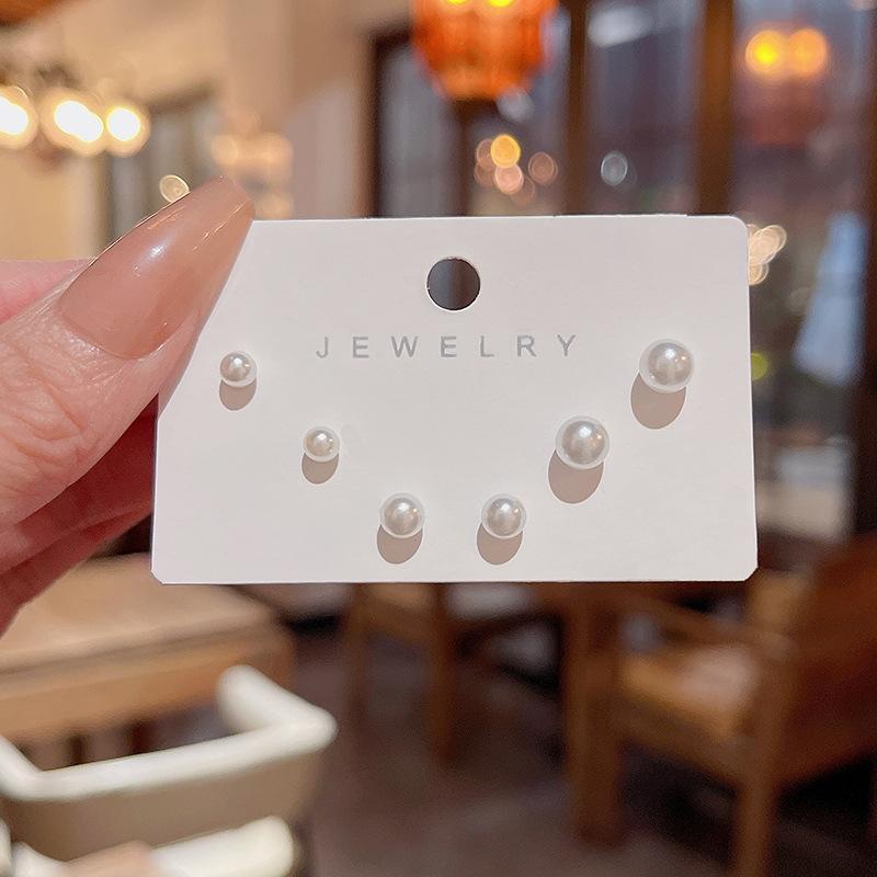 S925 Silver Needle Delicate Zircon Ear Set Small Stud Earrings