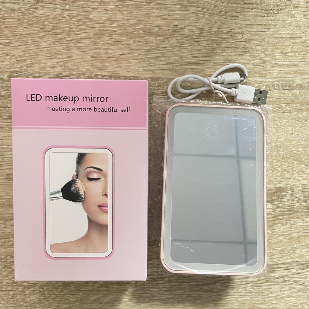 Auto Sonnenblende Make-up Spiegel mit LED-Licht für Sonnenblende, Touch-Control Kosmetikspiegel für Auto-Innenraum