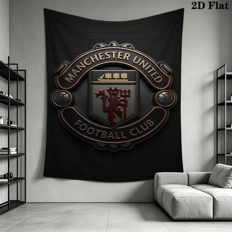 Manchester Football Club Crest Bedding 1 Duvet Cover 2 Pillowcase Without Core Soft And Comfortable Christmas Birthday Gift Bedding Set