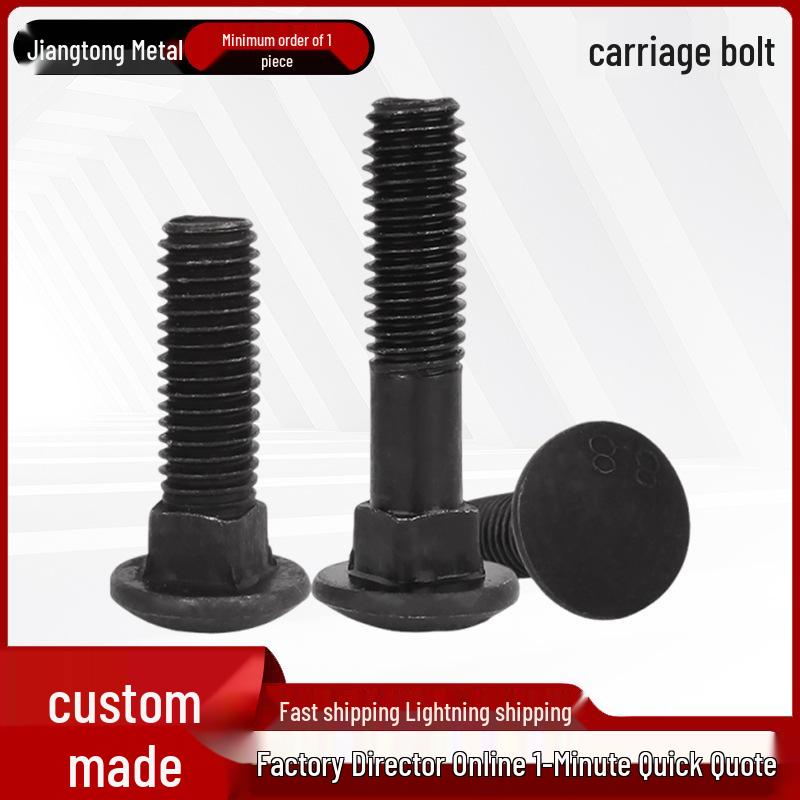 

High-Strength Carriage Bolt, Round Head, Square Neck, Grade 8.8 for Bridge Connections 6x16 mm
