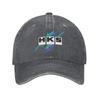 HKS Logo Cap In JDM Denim Fabric, Casual Baseball Cap, Adjustable Hat, Summer Baseball Caps