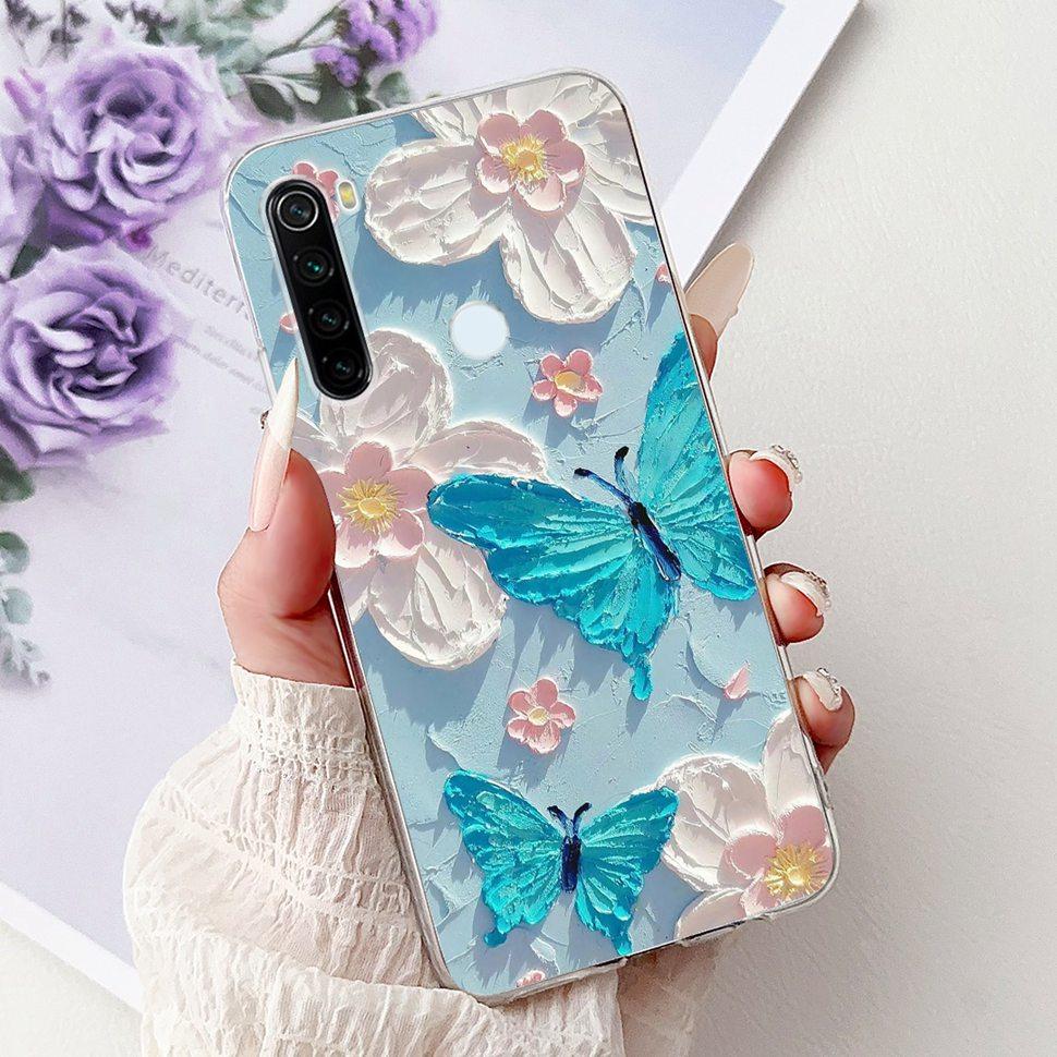 6,3" Silikonowe Etui Dla Xiaomi Redmi Note 8 Miękkie TPU Z Uroczy Wzorem Pokrowiec Etui Dla Redmi Note 8 Note8 Ochronna Obudowa Zderzak