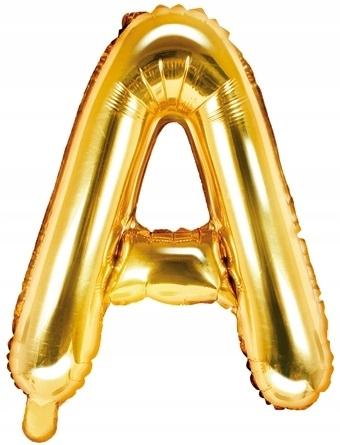 Balon Foliowy Litera "A", 35Cm, Złoty, 1 Szt.