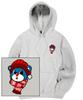 Santa Bear Logo Graphic Hoodie - White